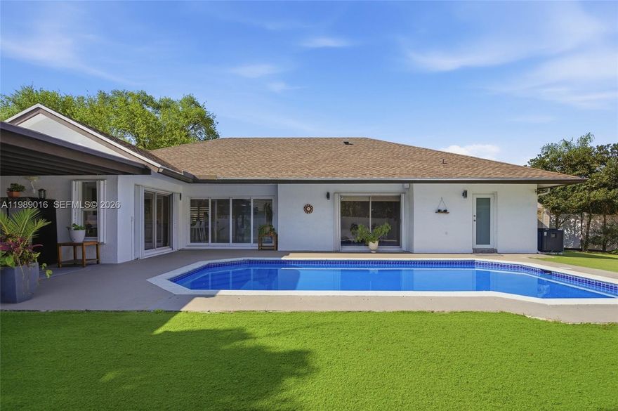 Welcome to this stunning fully renovated home in New River Estates one of the most sought-after communities on the Sunrise/Weston border. No detail was overlooked in this complete transformation. The remodeled kitchen features modern finishes perfect for entertaining, complemented by an open, bright layout throughout. Major upgrades include a brand new AC, new roof, and full impact windows and impact front door — delivering peace of mind, energy efficiency, and significant insurance savings from day one.
Step outside to your own private retreat: a built-in BBQ area, a fully equipped guest house ideal for extended family or rental income, and a converted garage offering flexible space for a home office, gym, or studio. This backyard is truly one of a kind.
Zoned for top-rated A+ schools: Country Isles Elementary, Indian Ridge Middle, and Western High School. Minutes from Sawgrass Mills, Cleveland Clinic Hospital, and major parks. Easy access to I-595, I-75, and the Sawgrass Expressway puts all of South Florida within reach.
Low HOA. Move-in ready. This one checks every box — schedule your private showing today!