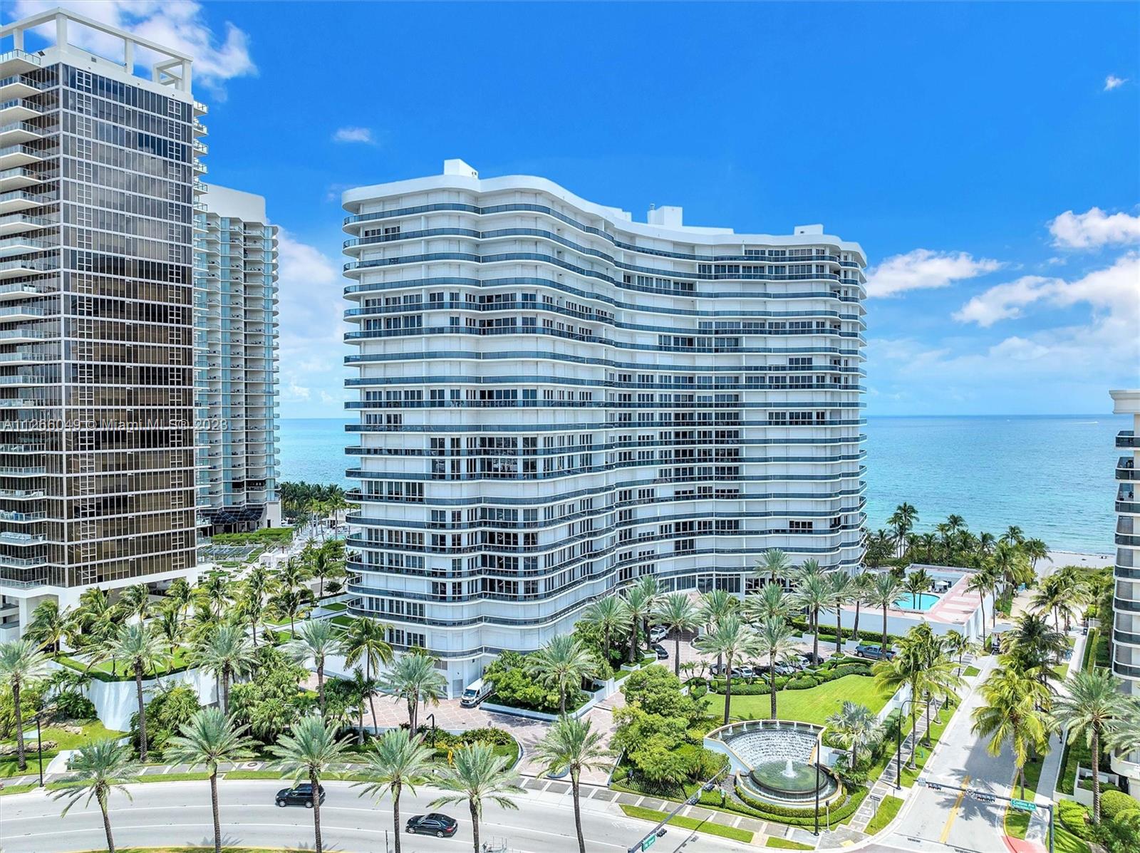 WOW! Private elevator opens to breathtaking 180 degree views from floor to ceiling hurricane windows and wrap around balcony Ultra luxury oceanfront building located in village of Bal Harbor.Across from the exclusive Bal Harbor shops. Walk to awe- some Heart-stopping excruciating attention to detail in this expansive 3 bed+DEN 3.5 bath masterpi. Feast your eyes on the spectacular open kitchen with marble counters and new Viking appliances. Plus new porcelain floors, standing tub in the spacious master bathroom,custom built closet, motorized shades & hi-tech washer dryer. Highly amenitized complex with full service concierge, valet, security, gym/spa, restaurant & tennis club++--
special assesment for renovation has been fully paid