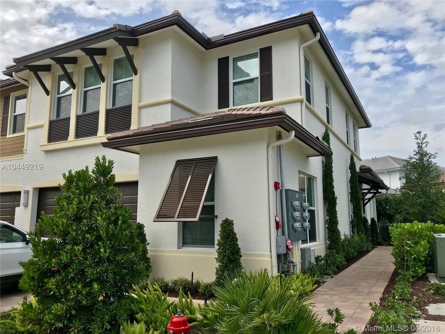 BEST WAY TO SEE - CLICK VIRTUAL 3D TOUR LINK ! Seasonal furnished rental at New community in Boca Pointe. Biggest model of modern luxury townhome is light & bright with the latest interior finishes. Open concept kitchen, natural light, large rooms and hi end baths. Full laundry room, 2 car garage. Landscaped with a lovely back patio . Hurricane glass, tile throughout. Includes a newly built pool , fitness & entertainment building. Schools are top rated . Shops & dining walking distance in this upscale area.Off season only (July-Mid December)