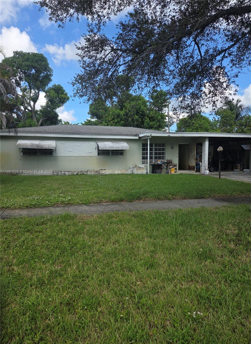 Investor Special--Cash Buyers Only! This 3-bedroom, 2-bath single family home offers 1,551 sq ft and sits on a nice-sized lot with mature mango trees in the backyard. No HOA! This property requires a total renovation from top to bottom, and is being sold As-IS, making it the perfect fix-and-flip or rental investment opportunity. This is a true blank canvas with endless potential- don't miss the chance to transform this home. Schedule your showing today!