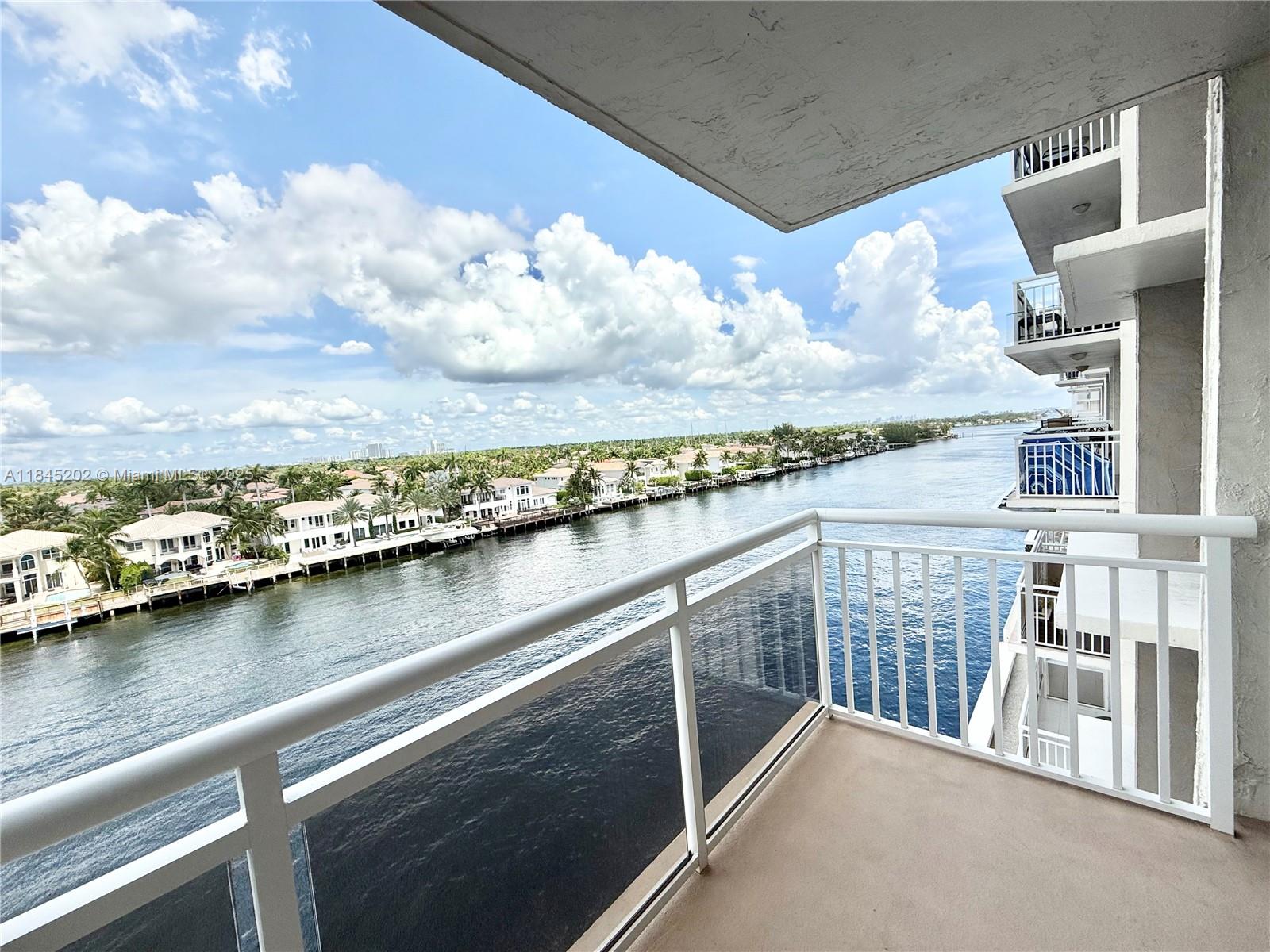 Enjoy resort style living, Sunset views from every room, large private Balcony located right on the intracoastal. This Totally & Beautifully UPDATED 1218 SF 2/2 waterfront condo features spacious updated open concept kitchen, modern white cabinets, granite countertops & lots of cabinet space. Huge Updated Master bedroom, ensuite bath, step in shower, access to balcony, huge walk in closet. Updated guest bath. Modern flooring flows throughout. Washer/Dryer Hookup / No assessments, passed all inspections. Amenities Incl. Heated pool, Gym, Bike Storage room. Reck lease $ incl in HOA fee. Common Laundry each fl. Extra storage. Small 15lbs max pets welcome. Publix 6 min away. Private beach side access to boardwalk across street. Rent 1st yr ok. 1 parking spot & guest parking.