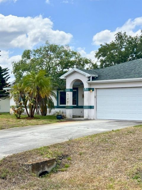 514 SW Jeanne Ave, Port St. Lucie, FL 34953 - MLS#: A11581196