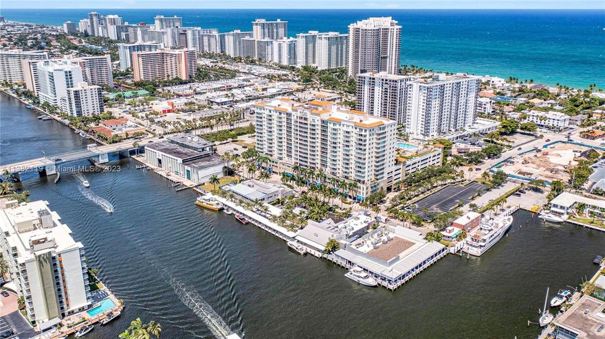 An Impeccable Intracoastal Dream! Enjoy the Florida lifestyle, 2 blocks from the famous Fort Lauderdale beaches in this incredible waterway condo. Perfectly situated, this 1 bed/1 bath home is beautifully furnished with direct balcony access from the living room and bedroom areas. Amazing water views from every window. Full sized washer/dryer in the unit, stainless steel appliances, granite countertops with everything you need to move right in. Close to great dining and shopping. Hop on the Water Taxi directly across the street. Watch the 4th July Fireworks and Boat Parade from your private abode. Why spend another winter anywhere else!