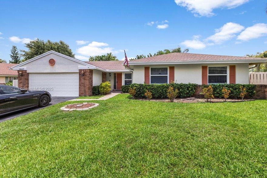 Discover this rare 4BD/2BA pool home located in the sought-after Shenandoah community. Perfectly positioned on a spacious corner lot at the end of a quiet cul-de-sac, this property offers one of the largest yards in the neighborhood. The fully fenced backyard is a private oasis, complete with a sparkling pool and tranquil rock waterfall—ideal for entertaining or relaxing. Inside, you'll find a beautifully updated kitchen with quartz countertops and stainless steel appliances. Additional features include impact windows, a newer A/C, and a new roof currently in progress. Enjoy low HOA fees, access to top-rated schools, and convenient proximity to parks and major highways and up to 10K Seller Concession.