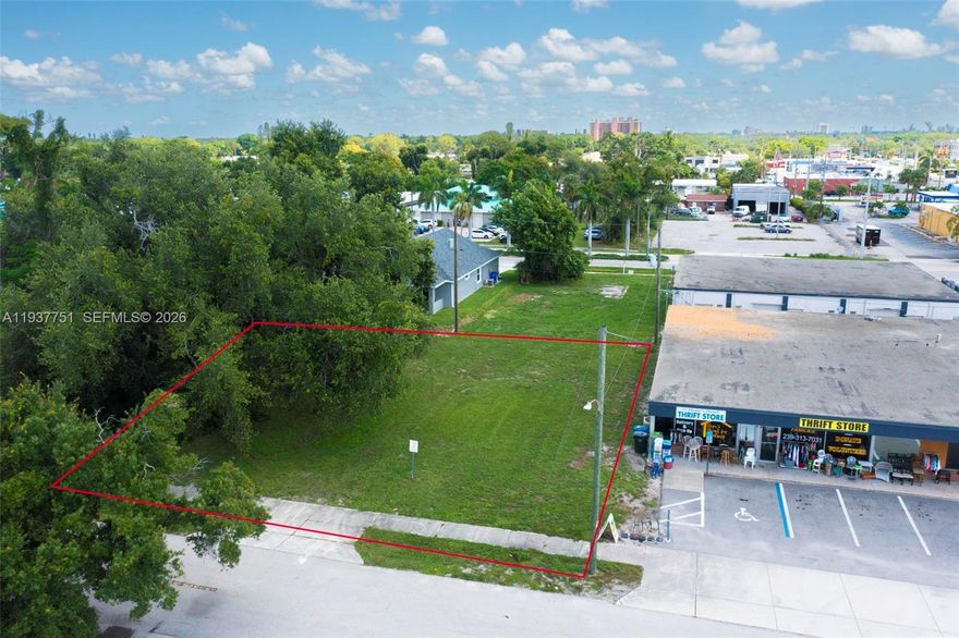 Located in the heart of the City of Fort Myers, this buildable double lot offers an outstanding opportunity for investors and developers seeking well positioned land with strong growth potential. The property allows flexible use and supports densities of up to 16 units per acre, making it suitable for a variety of multifamily, townhome, or mixed use development plans. The parcel is situated within the City of Fort Myers Community Redevelopment Area, an established district focused on reinvestment and urban revitalization. Eligible projects may qualify for grant funding and development incentives through the CRA, creating additional value and improving overall project feasibility. City utilities are in place, and the central location provides convenient access to downtown Fort Myers, major transportation routes, schools, medical facilities, and shopping. With increasing demand for infill development, this site is well suited for income producing residential projects or thoughtfully designed commercial and residential combinations. Whether you envision rental units, a small multifamily development, or a creative live work concept, this property offers the location, zoning flexibility, and city support needed to move your project forward. Opportunities like this are becoming increasingly limited in Fort Myers’ most active redevelopment areas.