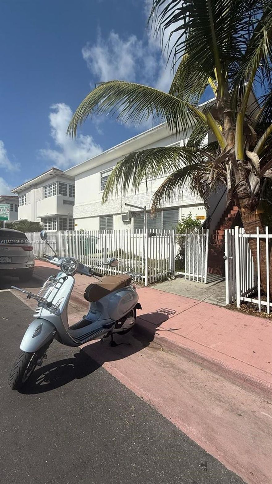 Clean, furnished and partially updated studio on ground level, steps from the beach.