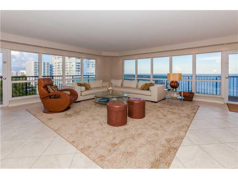 SIMPLY STUNNING NORTHEAST CORNER, 2 BEDROOM, 2.5 BATH CONDO. OPEN AND SPACIOUS LIVING AREA, 2000SF. LARGE WRAP BALCONY. SEMI-PRIVATE ELEVATOR. BREATHTAKING DIRECT OCEANFRONT, INTERCOASTAL AND SKYLINE VIEWS. FOYER ENTRY, TILE FLOORS THROUGHOUT, TASTEFULLY REMODELED. OCEANFRONT HEATED POOL, TENNIS, BBQ, GYM, SAUNA, BILLIARD ROOM, 24 HOUR SECURITY AND MORE. ONE SMALL PET WELCOME.