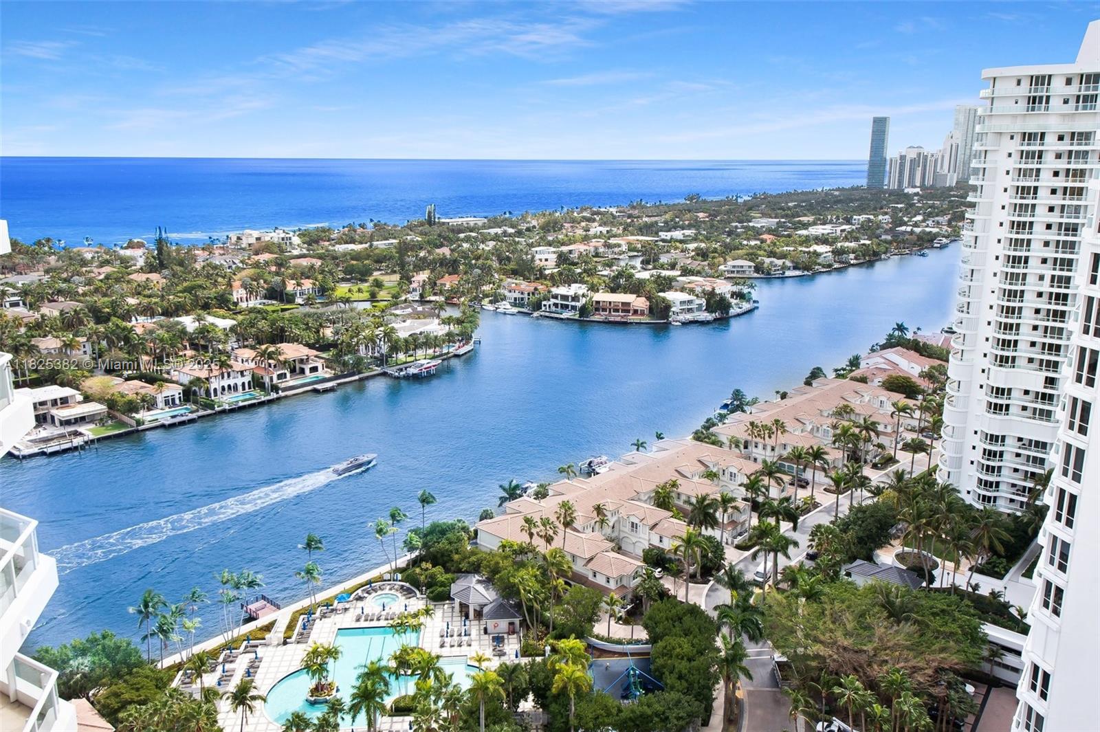Breathtaking Views from the 26th Floor at Atlantic One at The Point. The only layout in the building with both Intracoastal and ocean views. It was last renovated 6 years ago. Floor-to-ceiling windows, motorized shades, high ceilings, limestone and marble floors, custom-built-ins, an oversized master closet, and a recently refreshed kitchen. Private elevator with keyed access, impact windows and doors, spacious balconies. Option to purchase fully furnished. Top-tier amenities: 25,000 SF Club & Spa, fitness center, theater, tea and party rooms, library, 3 pools, 4 tennis courts, café, kids’ playroom, valet, and full-time security.
Prime location—walking distance to Waterways Marina and minutes from Aventura Mall, Gulfstream Park, beautiful beaches, and major international airports.
