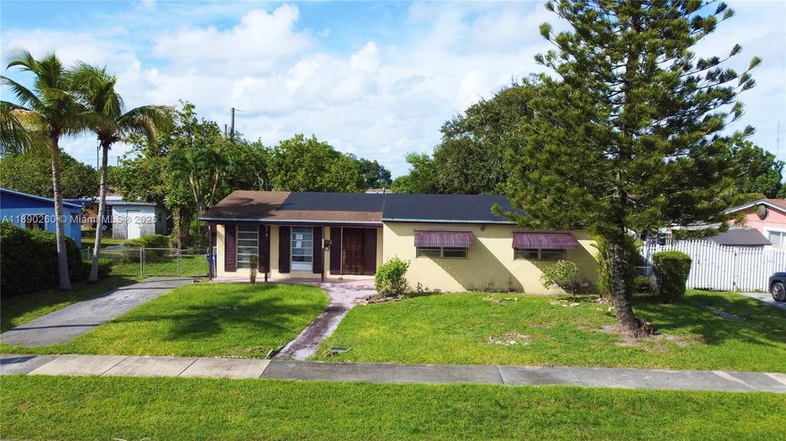 Welcome to this fantastic 3-bedroom, 2-bathroom home in the heart of Miami Gardens. Designed for both comfort and convenience, this home features a spacious backyard perfect for entertaining, with plenty of room for a pool, RV, or boat. Ideally located near shopping, top schools, and major highways, it offers the perfect balance of family living and easy access to everything Miami has to offer. The seller does not accept blind offers or escalation clauses.
