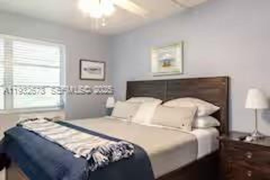 Come live three blocks from the ocean in this hidden gem! Enjoy the best of Fort Lauderdale living in this impeccably furnished apartment located just three blocks from the beautiful sands of Central Beach. This comfortable 2/1 is offered turnkey and ideal for someone relocating to beautiful Fort Lauderdale. Available as an annual rental ($2400/mo) or short term ($3200/mo) as a winter getaway, extended vacation, or temporary relocation. One bedroom has a king size bed and the second bedroom has two single beds. Fully equipped kitchen with everything you need. Available after January 7th.