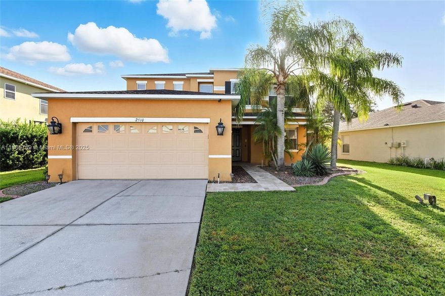 Welcome to the beautiful Preserve at Sundance community in Mulberry, Florida! This stunning two-story home offers over 3,100 sq. ft. of thoughtfully designed living space. The open floor plan is filled with natural light, creating a bright, inviting atmosphere. The spacious eat-in kitchen features granite countertops, stainless steel appliances, and two pantries. Upstairs includes three bedrooms, highlighted by a serene primary suite with a walk-in closet and soaking tub. Enjoy the screened-in porch overlooking a private, fenced backyard—perfect for relaxing or entertaining. With a two-car garage, formal dining and living rooms, and proximity to parks, shops, and schools, this move-in-ready home is a must-see!