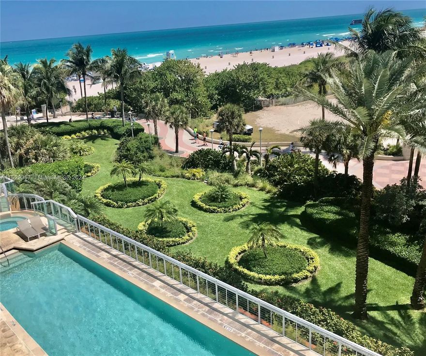 Hidden gem in the heart of South Beach. IL Villaggio is an Ocean front full-service building includes
 beach service, state of the art gym, newly renovated interior and exterior. Guard gate and 24hr security. Walk to many nearby restaurants or lounge at the beach or poolside. The unit has stunning views with an enormous balcony hovering over palm trees