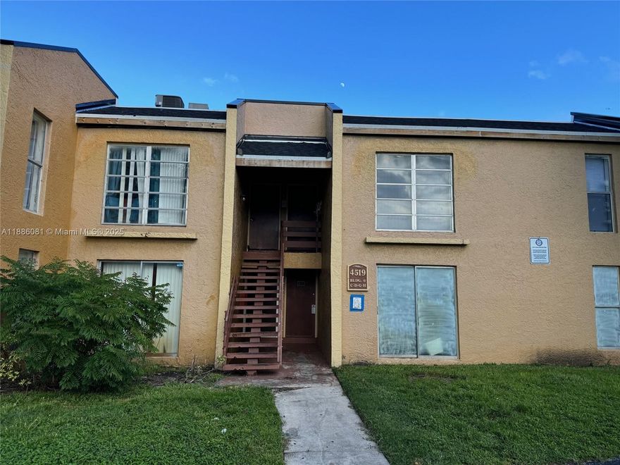 2-bedroom unit on second floor. New AC unit, washer and dryer inside unit, Fast owner approval. Association approval required. Equal Housing opportunity.