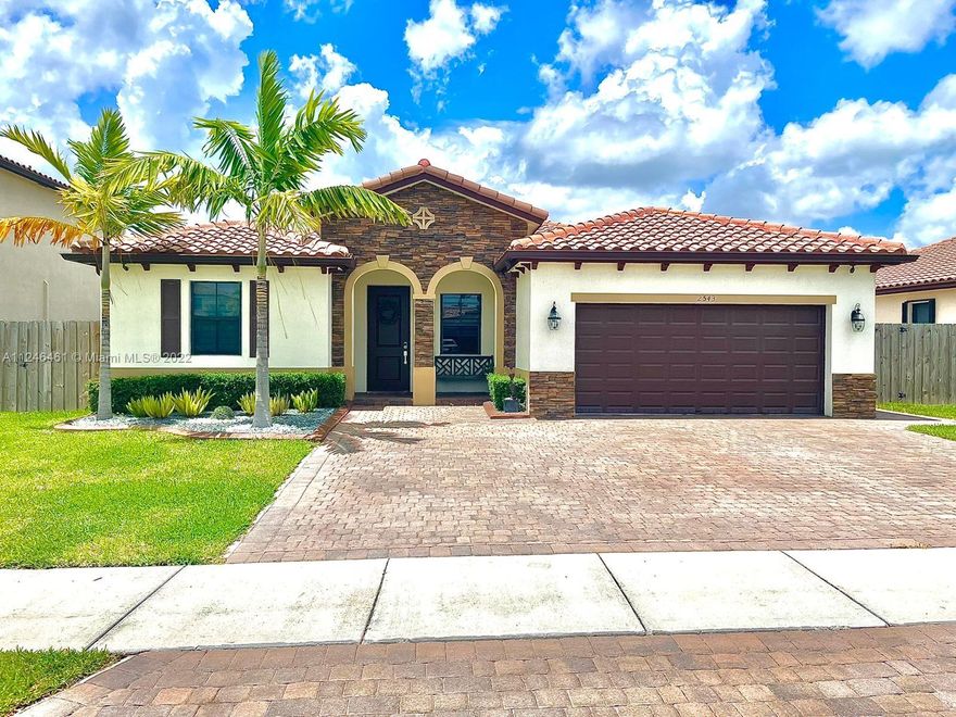 Great property for sale in Portovita, a gated Community by Lennar.  This lake front, one story home features 4 bedrooms, 3 baths, 2 car garage and an extended driveway.  Washer & dryer in laundry room are included.  Tankless water heater, smart home access, fenced lot and exterior lights are recessed.  You an your family will love the privacy of this gated community with a park, clubhouse with gym and a gorgeous pool, plus a lake that you can also enjoy from your own backyard.