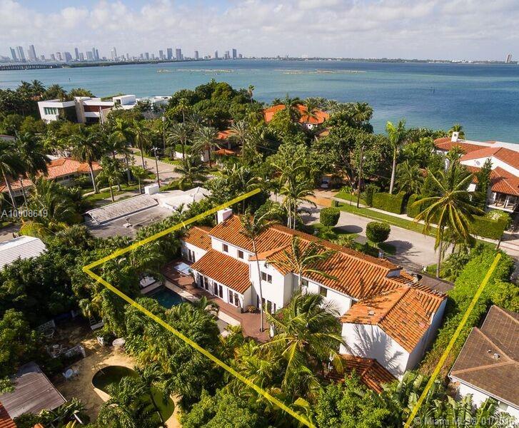 This iconic North Bay Road villa was completely renovated in 2009. While exuding a classic Spanish Mediterranean style, the 5BD/5BA/2halfBA open floor plan offers a modern lifestyle with: impact windows + doors, Sonos + Crestron, custom kitchen w/ Subzero + Viking (Calacatta island+ countertops), master suite w/ sauna, 2 second floor guest rooms w/ en-suite baths, summer kitchen, media room, gated entry, 2-car garage, 12,000SF lot. Wood floors throughout. Ideal family residence or tropical getaway.