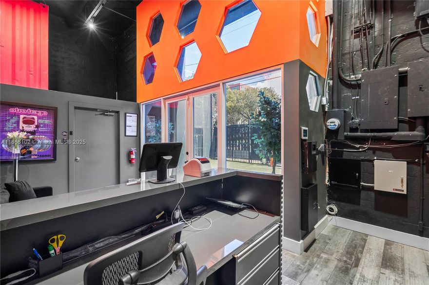 Secure this exceptional 6,000 Sq Ft commercial space in the heart of Wynwood. Innovative build-out combines a
 recording studio and custom office spaces. The property offers style and functionality for any creative or tech
driven business. Unlock the potential of your business with this one-of-a-kind. Perfectly for creative professionals,
 artists, tech companies, or businesses seeking a unique and dynamic environment, or Co-working office, Retail,
  warehouse-office. (200SqFt Back) Since now July 5th is vacant, easy to show. Call for appointment.