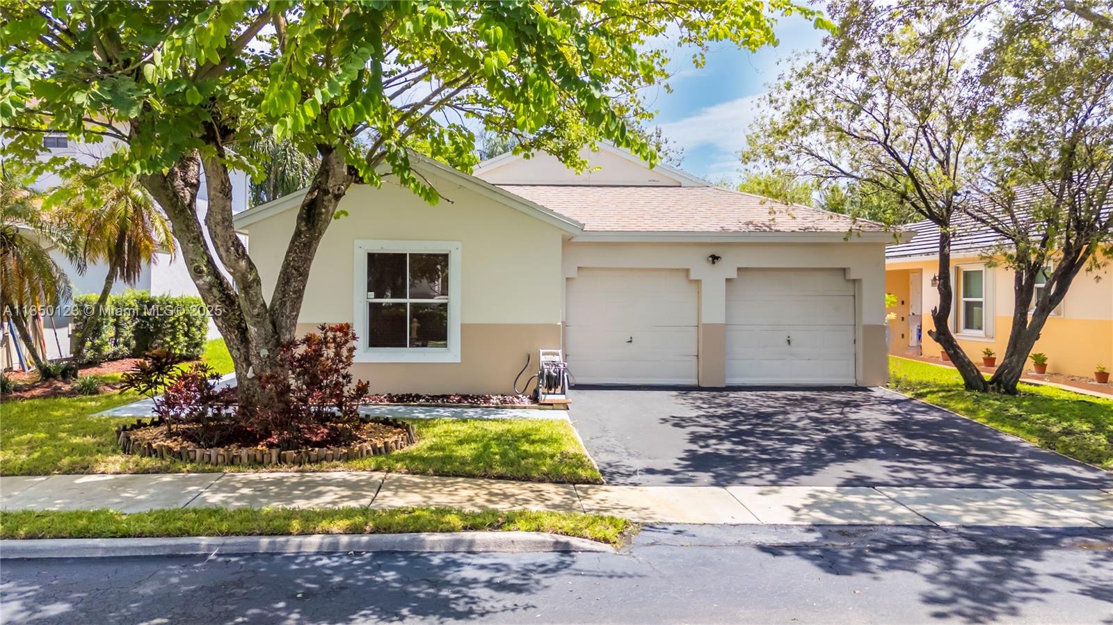 Priced to sell, this bright and airy 3-bedroom, 2-bath home in Chapel Trail is one of the best values in the community. Move-in ready, it features an open layout filled with natural light, laminate floors, and a versatile den created from the 2-car garage for extra living space. The updated kitchen offers oak cabinets, granite countertops, and newer appliances, while the primary suite includes a built-in walk-in closet. Sliding doors open to a spacious, fully fenced backyard with no direct neighbors for ultimate privacy. Community amenities include a pool, playground, and guest parking. With a 2019 AC, low HOA that covers high-speed internet and cable, and access to A-rated schools, this home won’t last long.