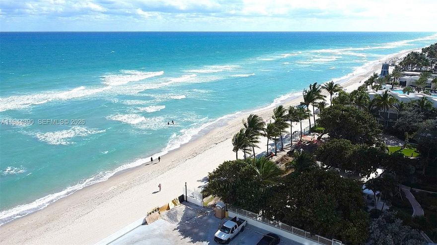 Amazing ocean view apartment 2-bedroom, 2-bathroom with unrivaled coastal living with breathtaking ocean views from every angle. Step inside to find beautifully tiled floors that seamlessly flow throughout the spacious, light-filled interiors. The remodeled kitchen is a chef's delight, featuring modern appliances and ample counter space for culinary creations.

The expansive balcony serves as the perfect spot for morning coffee sunrise while soaking in the serene atmosphere of beachfront living. With separate bedrooms, privacy is assured whether hosting family or friends. Convenience in-unit washer and dryer making laundry a breeze.

One garage space ensures secure parking. Indulge in a lifestyle enriched by amazing amenities including resort-style pools, state-of-the-art fitness facilities, and direct beach access just steps away from your door. Ideally situated in vibrant Hollywood Beach with class dining, shopping options, and entertainment venues nearby—this property presents an unparalleled opportunity to own your slice of paradise.