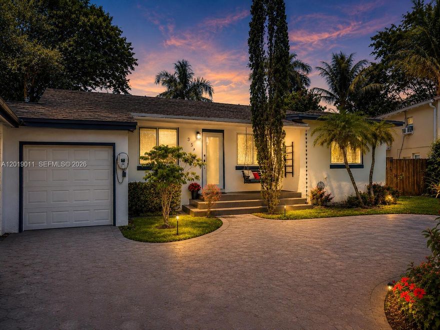 Charming and thoughtfully updated 3BR/2BA home on oversized 8,300+ sq ft lot in a desirable central Miami location. Situated on a sought-after stretch of NE 117th St—where multiple homes have recently sold above the $1M mark—this inviting residence embodies warmth, character, and versatility. Features include impact windows, one-car garage, circular driveway, bright living spaces filled with natural light, updated kitchen, spacious sunlit Florida room for relaxing, entertaining, or flexible use. Expansive backyard with raised deck for outdoor enjoyment. Near Miami Shores, Biscayne Park, Wynwood, Design District, Downtown Miami, Bal Harbour, Surfside, and Miami Beach. Buyers agents welcome. Seller open to working with all buyers toward a smooth, efficient transaction.