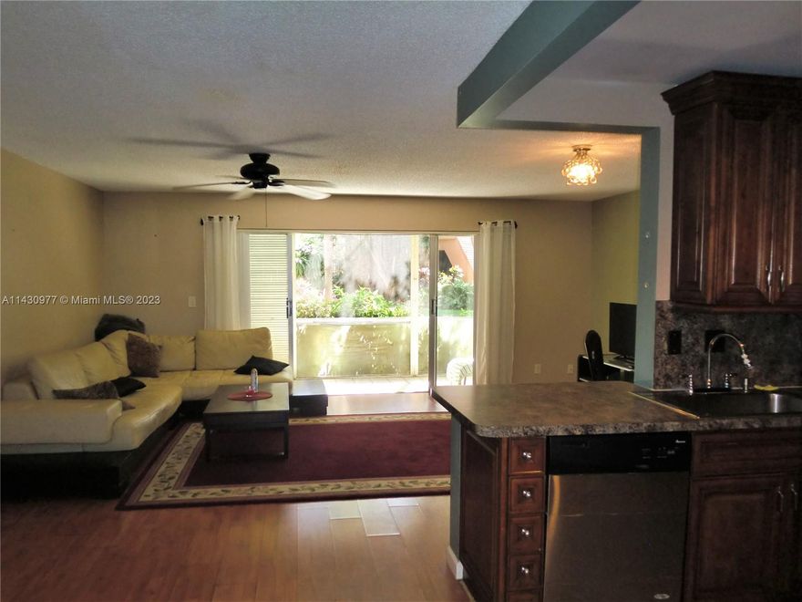 Completely renovated 2/2 in very quiet and secured tropical paradise next to golf courses. 55+