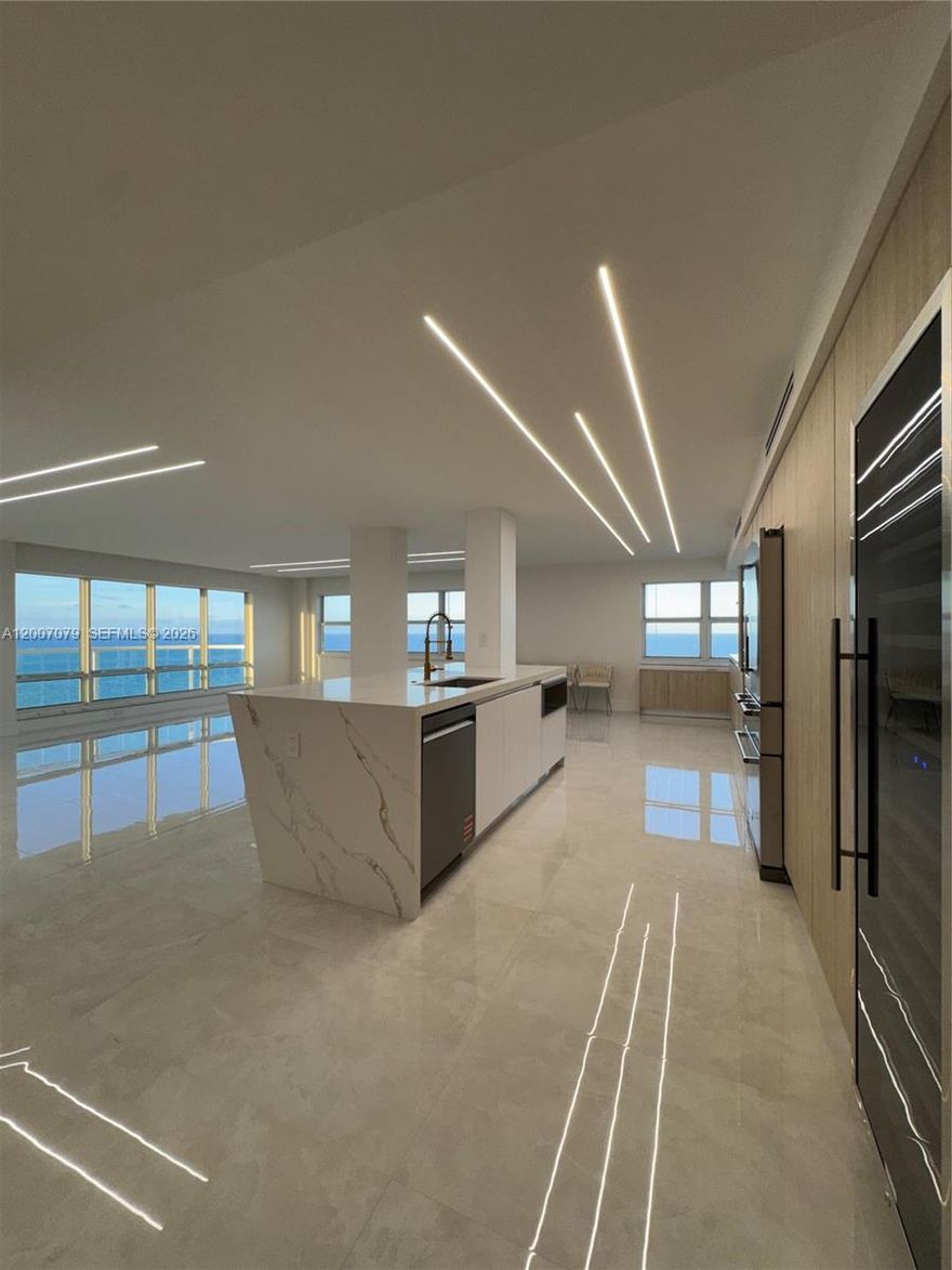 DIRECT OCEANFRONT NE CORNER .... 3 Big Bedrooms and 3 Full bath !!!  Just Fully Updated !!!! Brand New Porcelain floor, Kitchen, 3 bathrooms, HUGE WALK IN CLOSET !!!!!   Amazing Master Bath...... you must see !!!!!!. POOL IS OPENING IN TH FALL AND THE LOBBY IS IN THE DESIGN PHASE. IT'S AN EXCITING TIME AT SOUTHPOINT!