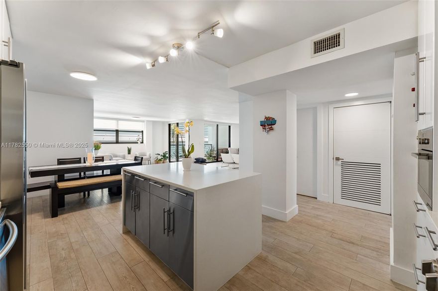 Step into coastal ease in this rarely available 3-bed, 2.5-bath fully renovated unit at The Surf in Miami Beach. With 1,723 SF of living space, this residence offers natural light, generous layout, and top of the line finishes. Enjoy direct beach access, a sparkling pool, BBQ area, and boutique privacy in a 5-story building. Washer/dryer in-unit, assigned parking, large storage space, and low HOA.  The third bedroom has been opened and added to the living room area, but can easily be converted back to a bedroom. A perfect opportunity to personalize your dream beach home or invest in one of the most interesting parts of Millionaire’s Row.