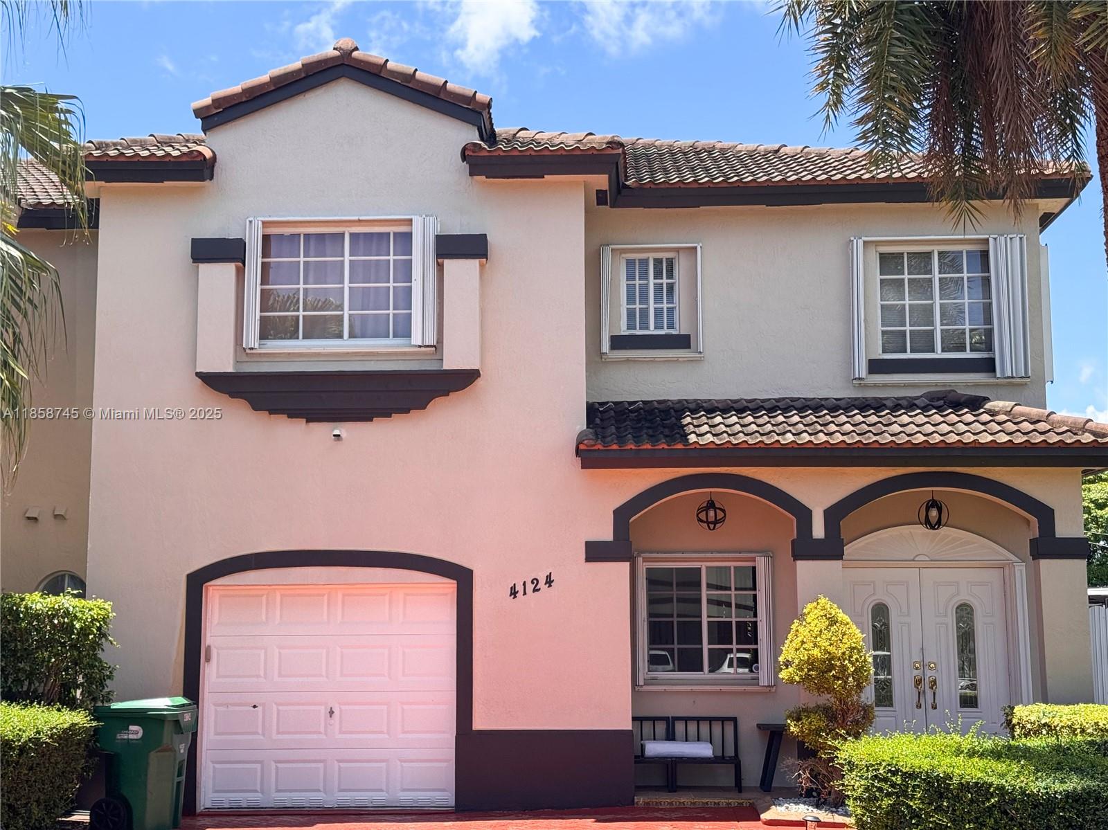 Beautiful two story single family home built in 2003, 3 bedroom/3 bath, and two car garage on quiet cul-de-sac neighborhood. Electric shutters in 1st floor patio doors. Sprinkler system. Central location near Blue Lakes Park and to Florida Christian School. A few minute drive to Florida Turnpike and to the Palmetto Expressway. NO ASSOC. ...Move in ready.