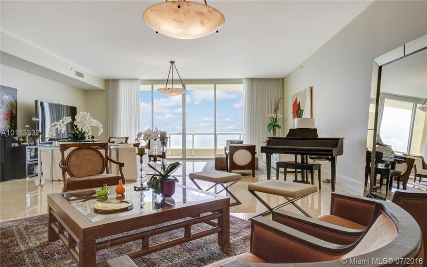 Stunning Oceanfront Penthouse in the famous Acqualina Resort & Spa. This magnificent Mansion in the Sky offers 5 bed/5.5 bath, separate Studio unit plus maid's quarters, outdoor hot tub/Jacuzzi. Enjoy Direct Ocean, Intracoastal and City Views, Gourmet Kitchen with Wolf and Subzero appliances, marble floors throughout. Five parking spaces available to the owner. Acqualina Five Star Diamond Resort & Spa offers exceptional amenities, beach club, spa, several restaurants, concierge, security and much more.