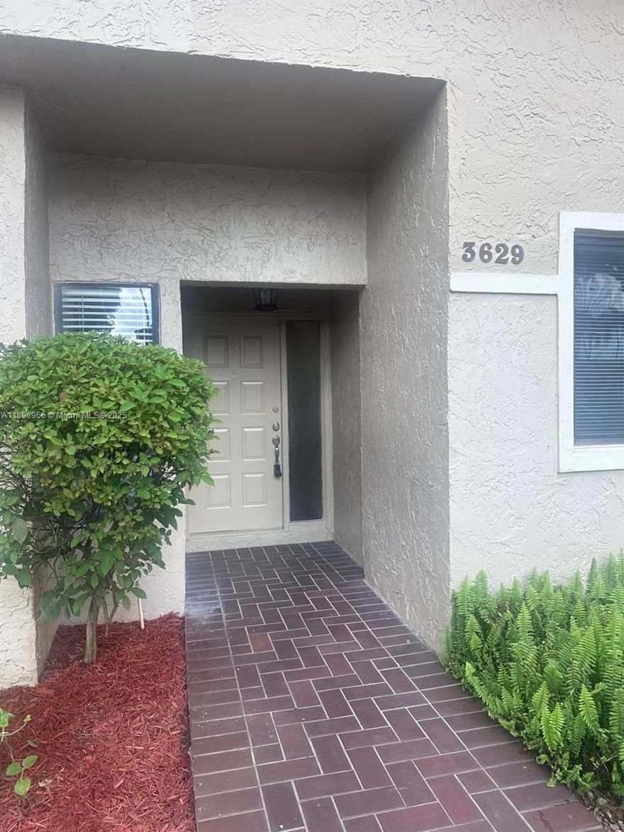 Freshly painted. Professionally cleaned. Large 2/2 vaulted ceiling villa in a private community. Awesome private garden views. Two parking spaces are assigned in front of the unit. Water service is included with the rent payment. Association approval required.