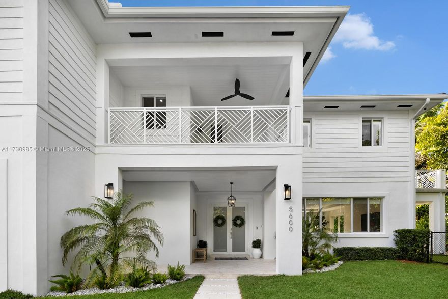 Bright, Beautiful, Better than Brand New 2017 Coastal Contemporary fully upgraded in 2023, in rarely available, private, gated community, centrally located SOMI Estates of only 9 homes. Secluded behind SOMI gate, 7 ft wall and privacy hedge,a gracious entrance porch w double doors opens to foyer and luminous great room living and dining. Open kitchen w all new Quartz island, backsplash and 2023 appliances. Guest room dwnstrs suitable for office or playroom, adjacent to cabana bath, spacious laundry. Great room opens to terrace and putting green. Pergola added in 2023 next to heated pool, playground and lawn. Upstairs loft open to front terrace. Primary suite features 2 walk-in closets, all new bath suite and balcony. All bathrms updated. 2car garage, Sonos, TVs, cameras, Lutron, Nest, more