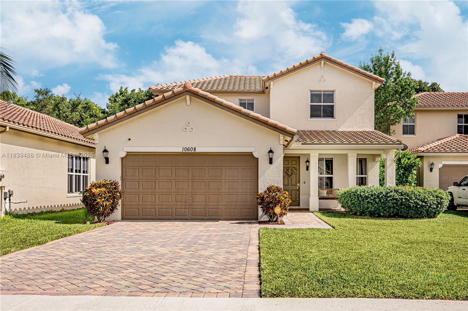 Stunning Single Family 3 Bed 2.5 Bath Home Built in 2014! This Home offers Spacious living with High Ceilings, an Open-Concept Layout featuring Granite Countertops, Stainless Steel Appliances Throughout, and Tons of Storage! The Kitchen flows seamlessly into the Dining and Living areas, making it Perfect for Gatherings. Upstairs, a Versatile Loft provides the ideal space for a Home Office, Playroom, or extra Media Area. Oversized Master Bed, Bath, & Walk-In Closet! Private Back Yard complete with a Modern Pool, Covered Patio, Turf, and Space for BBQ! HUGE Garage with High Ceilings—Great for Storage, Gym, or Workshop! Close to Shopping, Dining, and More! This Home Wont Last!