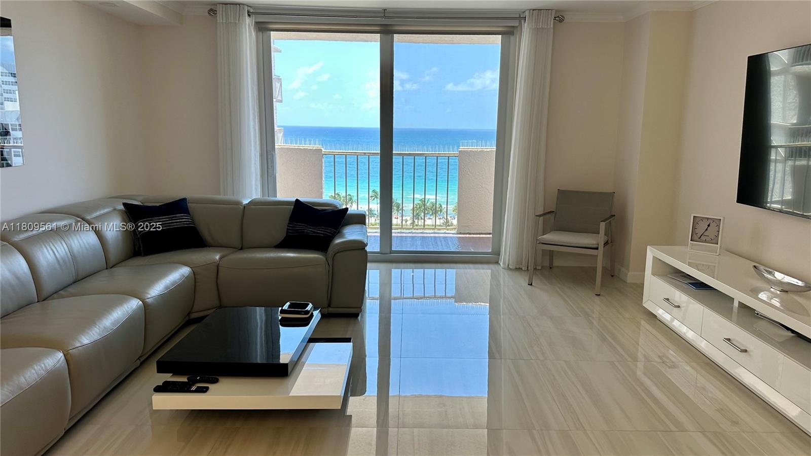 PRICE DROP ! Welcome to Unit 19N at the Prince George, a FULLY REMODELED OCEAN VIEW gem on the 19th floor with panoramic views of the ocean. This spacious 1,300 sq ft residence has been upgraded with attention to every detail, featuring 1 large bedroom, 2 full bathrooms, and a built-in office space that can function as a DEN or second bedroom.
The modern kitchen boasts quartz countertops and quality finishes. Expansive living and dining areas offer a bright, open layout with floor-to-ceiling windows to maximize the breathtaking views.
Building offers resort-style amenities as swimming pool, whirlpool, sauna, tennis courts, racquetball courts, basketball court, mini golf, shuffleboard, gym, table tennis, billiards, library, piano lounge and boat slips! Special assessmnt PAID IN FULL.