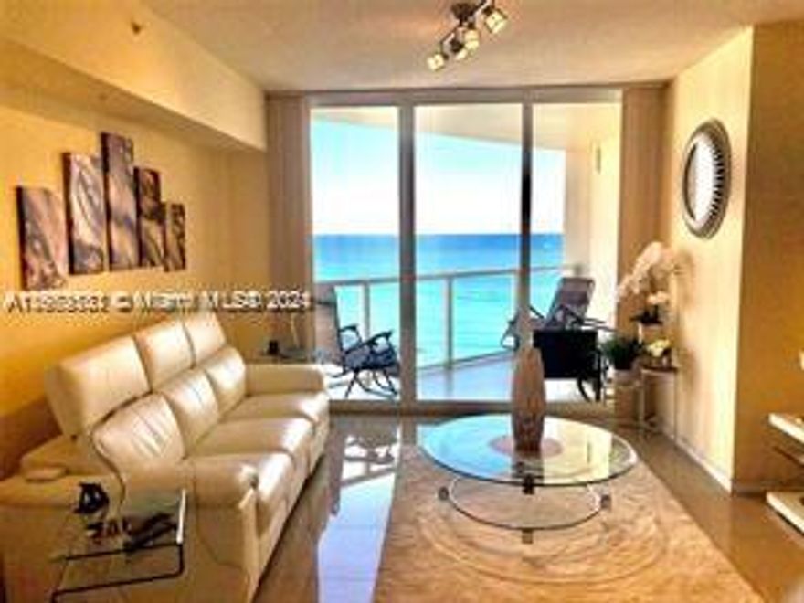 Luxury La Perla 1/1.5 Condo in Sunny Isles Beach FL 33160. Fully renovate with two balcony in living room and master bedroom, features open living area and kitchen w/bar top, spacious bedroom with walk-in closet and nicely appointed bathroom and powder room with washer and dryer closet. Fully tiled with beautiful glossy ceramic flooring. Stainless steel appliances. Building offers 24 hour valet service, resort style amenities including beach service, gym, playroom and business center. Building also allows short term rentals – up to 12 times per year.