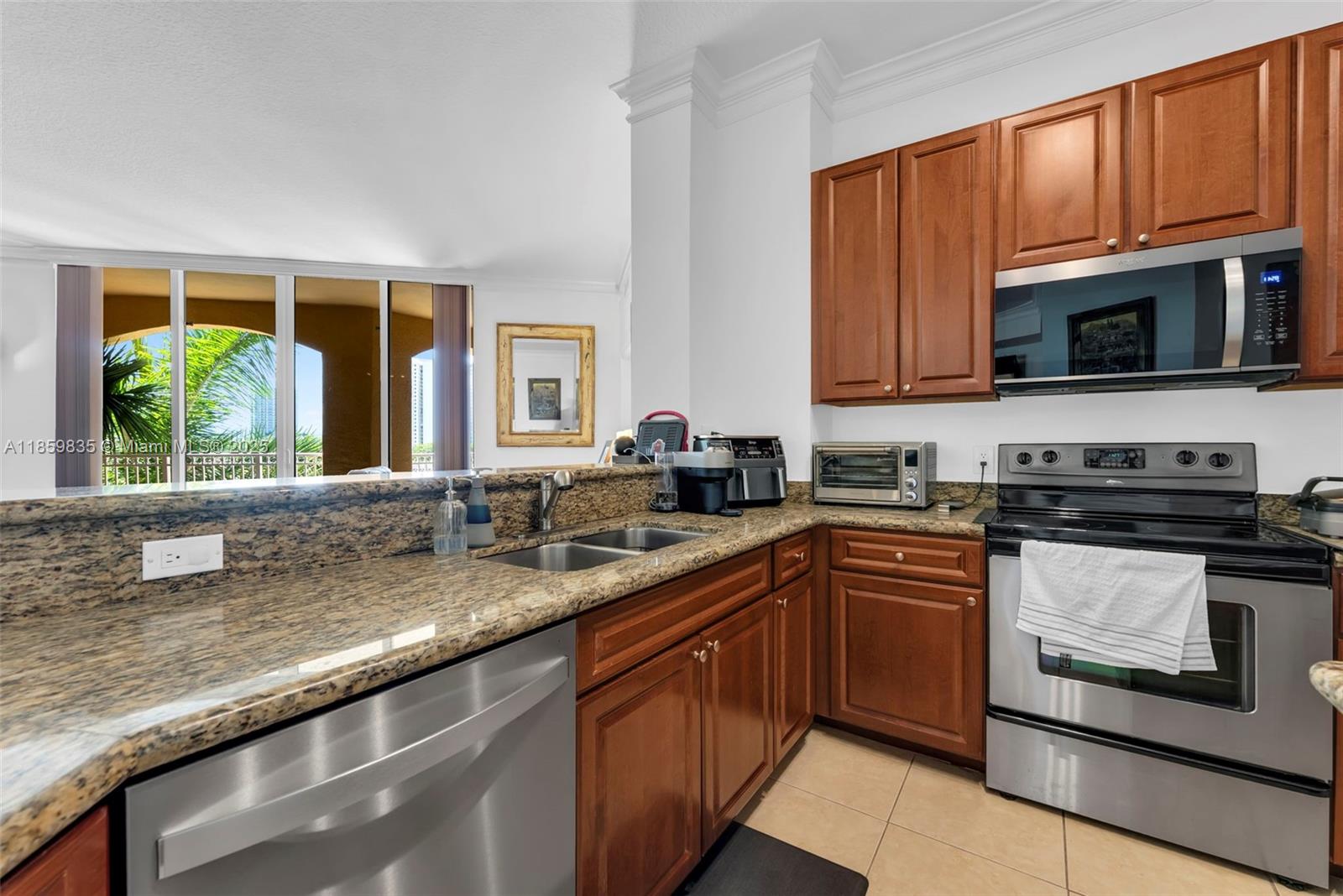Beautiful, renovated, large 1708 sq ft, 2 bedrooms and A DEN with 2 full bathrooms. In the middle of Aventura with A+ schools. High 10 ft ceilings, large balcony. Walking distance from shops, restaurants, schools and short distance to the beach. Building offers 5 star pool and gym. 2 covered parking spaces. Best deal for sq ft in the building! Internet connection, basic cable are included. Dont miss it!