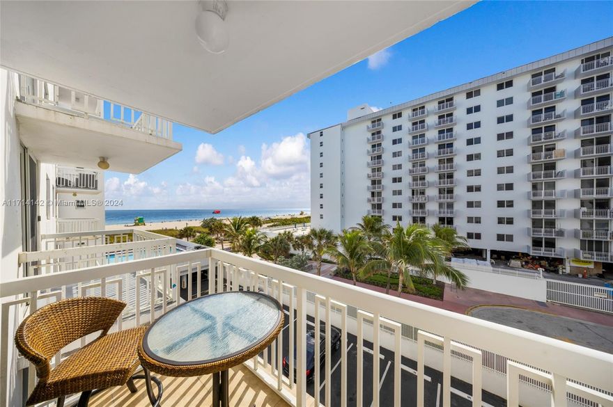 Fully remodeled condo with a wide-open kitchen with granite countertop and SS appliances, beautiful blue ocean views from the balcony, and assigned gated parking. HOA includes Basic Cable & Internet. Walking distances to beach, restaurants, shops, supermarkets, local stores, bars and much more! Building is gated and offers security guards. LOCATION! LOCATION! LOCATION! 50-year inspection has passed, new impact windows and sliding doors, new pool, new parking, new water tanks, new elevators. *MUST SEE*