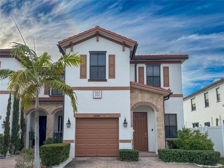 Stunning Home in the Desirable Aquabella Community! Welcome to this beautiful 4-bedroom, 3-bathroom townhome in Hialeah. This modern residence features an open-concept layout, a spacious kitchen with stainless steel appliances, and a bright living area perfect for entertaining. The large master suite includes two walk-in closets. Enjoy resort-style amenities, including two clubhouses, pool, gym, and kids’ play area. Conveniently located near major highways, top-rated schools, and shopping centers. HOA Application and fees attached. Don’t miss this opportunity—schedule your showing today!
