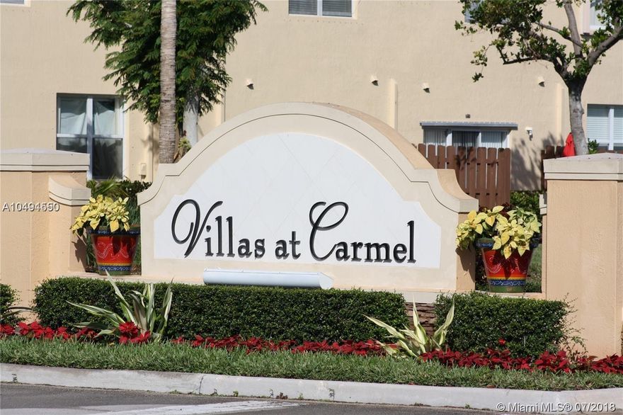 Bright & Spacious 2-story Unit at "Villas At Carmel" inside sought after "Malibu Bay" community. Unit is almost 1200 sqft in living area and it's very well maintained. All tiled & carpet on first floor and carpeted 2nd floor. Brand New fence in backyard patio with pavers; Private & ideal for BBQ & get togethers. Fairly new dishwasher & microwave in unit. Large front load washer & dryer a plus. Community offers many amenities. Close to nearby expressways, restaurants and shops. Tenant occupied until end of November 2018. Call LA for all showing requests.