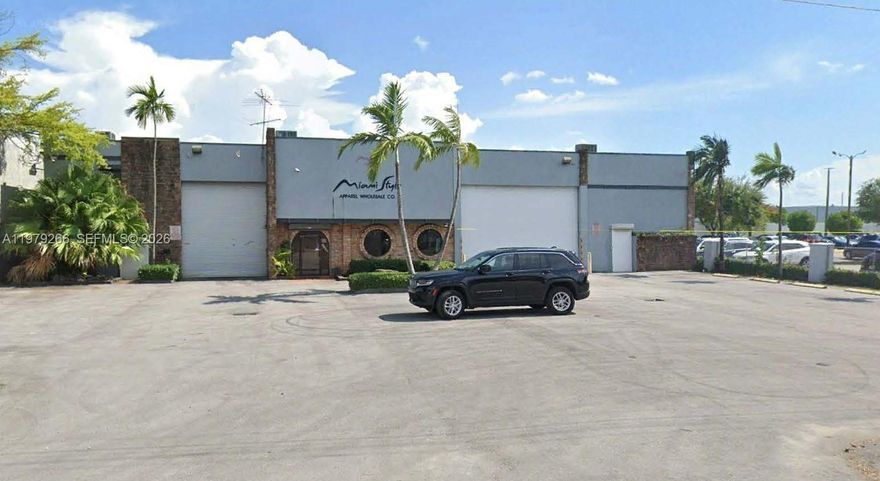 Free-standing ±22,274 SF warehouse building featuring approximately 3,500 SF of first-floor office/showroom space plus additional second-floor area. The property offers five restrooms, 18' clear height, minimal columns, twin-T roof construction, and heavy IU-2 zoning. Loading is efficient with three positions, Characters including one grade-level 12' x 14' door and a recessed truck well with a 20' x 14' door, two dock-high positions, dock levelers, and electric openers. The building has passed its 40-year recertification, includes 18 parking spaces, and is ideally located in Airport West on NW 52nd Street between the Palmetto Expressway and Milam Dairy Road.