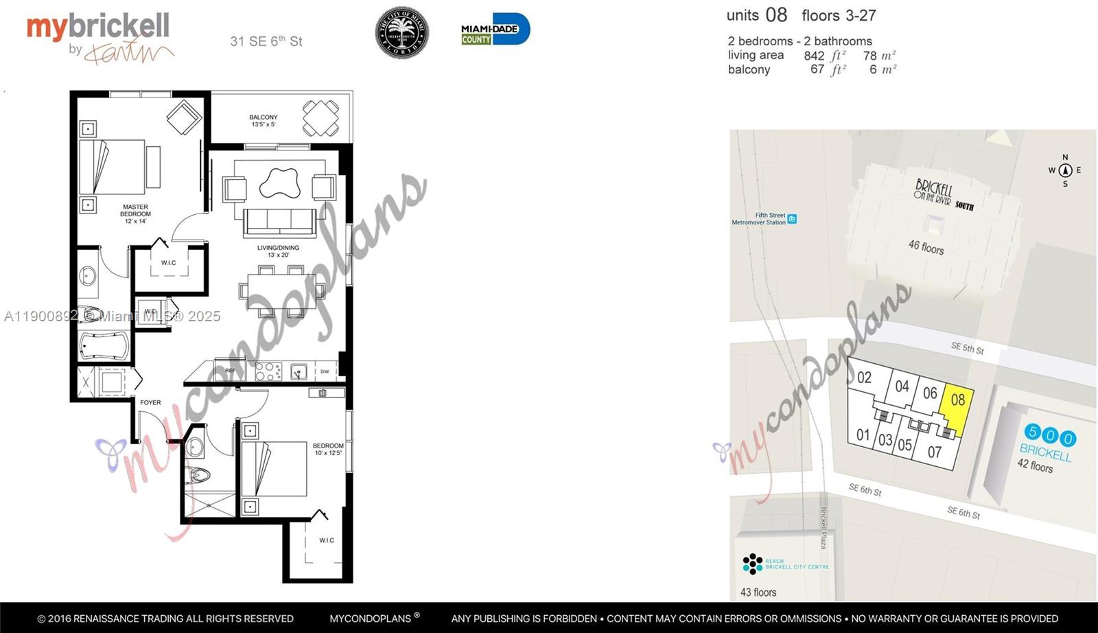 MYBRICKELL CONDO - Residential Lease