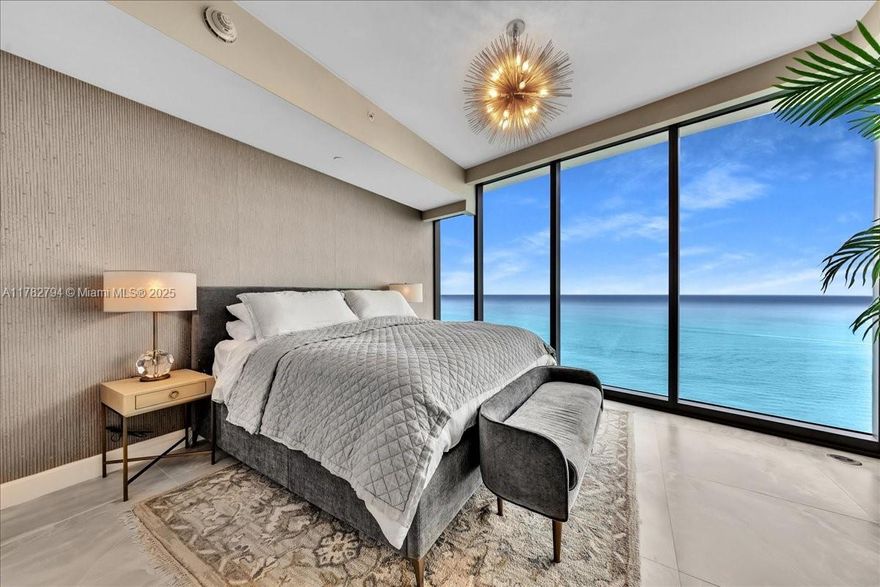 Welcome to the Exclusive Ritz Carlton Sunny Isles Residence. Step into your Private Elevator gliding up to the 46th fl into your Fully Furnished oasis in the sky. Stylishly upgraded with marble floors, venetian walls, custom closets, smart Toto toilets, motorized blinds, Gaggneau appliances, wine cooler, & much more.  Experience the pinnacle of oceanfront private retreat on the coveted shores of Miami Beaches. Revel in sweeping, unobstructed views of the turquoise ocean. Enjoy world class amenities, including serene sunrise and sunset pools, fitness center / spa, fine dining restaurant, full-service concierge, & exclusive club-level suites. With direct access to immaculate beaches and the tranquil sound of the waves - elegant, effortless, and entirely unmatched.