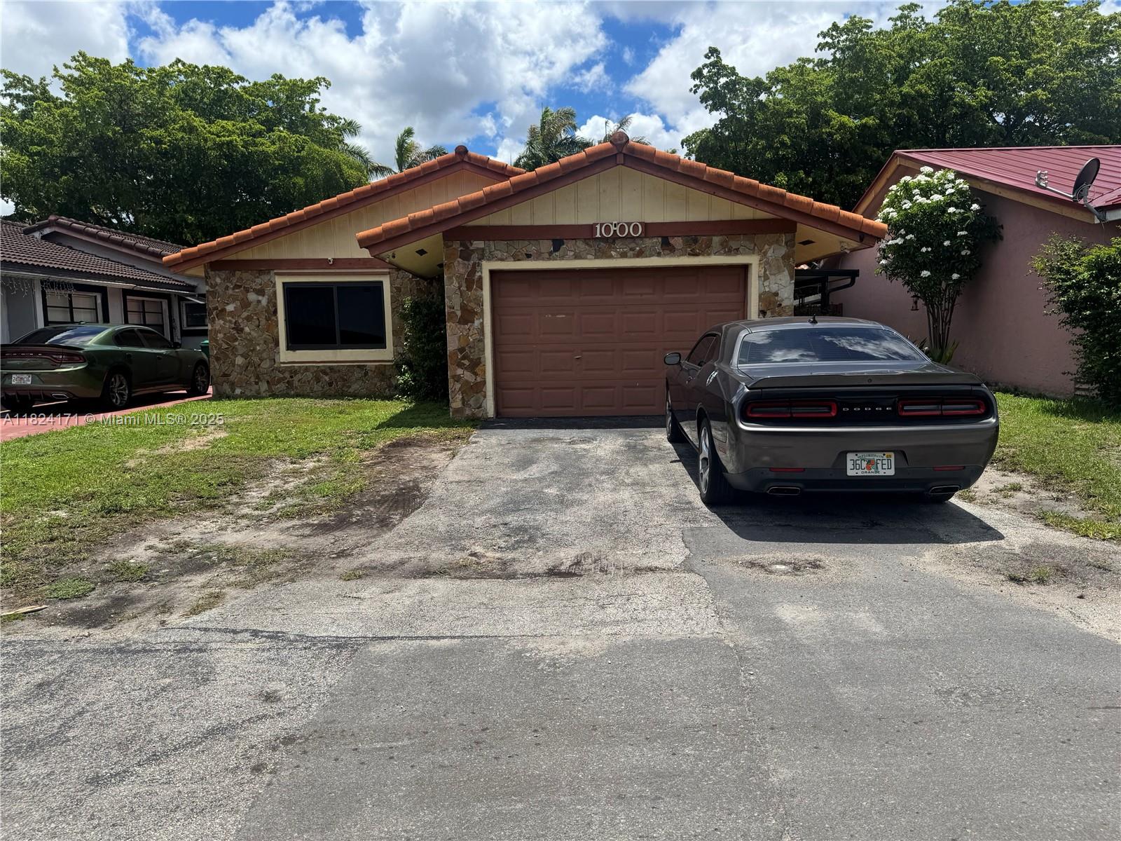 Property for Sale at 1000 Sw 136th Pl, Miami, Broward County, Florida - Bedrooms: 3 
Bathrooms: 2  - $670,000