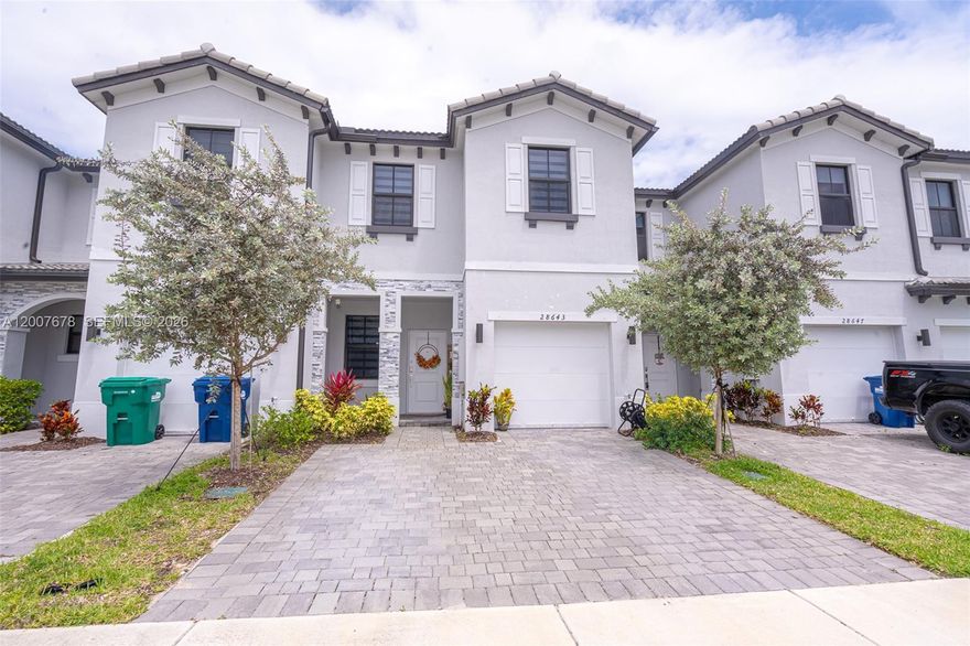 Spacious and beautifully designed 4-bedroom, 2-bathroom townhouse in Pine Vista, Homestead, offering comfort, functionality, and modern style with impact windows. This home features an open-concept layout with high ceilings, wide hallways, and abundant natural light that fills the space, creating a bright and inviting atmosphere throughout.

Enjoy a well-appointed kitchen with quartz countertops and stainless steel appliances that seamlessly connect to both the formal living room and a separate family room—perfect for entertaining or everyday living. The thoughtful floor plan provides plenty of space for relaxation and privacy. 

Located in a community with resort-style amenities, residents can enjoy features such as a pool, clubhouse, and recreational areas that elevate everyday living.

A perfect blend of space, style, and lifestyle in a growing Homestead community—don’t miss this opportunity to call it home.