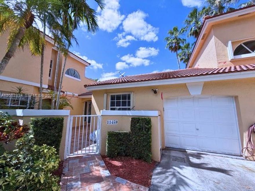 A beautifully maintained 3-bedroom, 2-bath townhome located in the Portofino community offering comfort, style, and convenience in a prime location. This move-in-ready home features an upgraded kitchen, updated bathrooms, fresh interior paint, and ceiling fans in every room for added comfort. Enjoy spacious bedrooms and bathrooms, along with tile and laminate flooring throughout for easy maintenance and a modern feel. The 1-car garage provides added storage and convenience, while the desirable location puts you just minutes from Publix, banks, shopping, dining, and everyday essentials. A wonderful opportunity to own a stylish and well-kept home in the heart of Coral Springs.