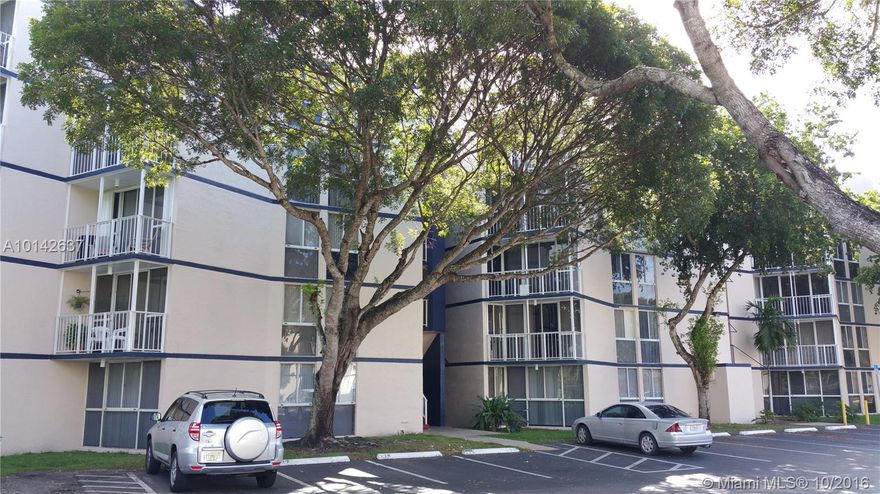 Good  Investment with  partial view of  golf course. All ages allowed, Rentals allowed, Water  Included in maintenance. 1srt floor  unit . Tile throughout. Gated community with private guards, Pool, Exercise room, Jacuzzi, tennis court. Building and floors are been painted now. Management  onsite, fast association approval.