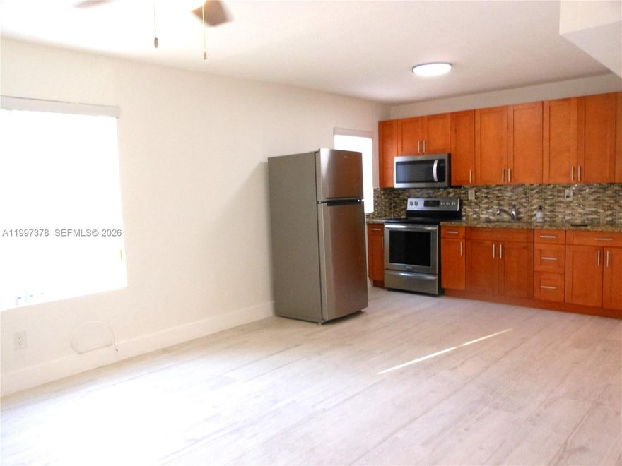 Spacious and brightly remodeled Apartment in Little Havana! Fantastic location — just a few blocks from Downtown Miami, Brickell City Centre, and the Financial District. Close to Miami Beach, Coral Gables, Coconut Grove, and with easy access to I-95 and 836 highways. This unit features modern updates and plenty of natural light. The apartment is on the first floor, rent includes: one assigned covered parking space, water and trash. It is very close to restaurants, shops, and public transportation. Perfect for anyone looking for comfort and convenience.