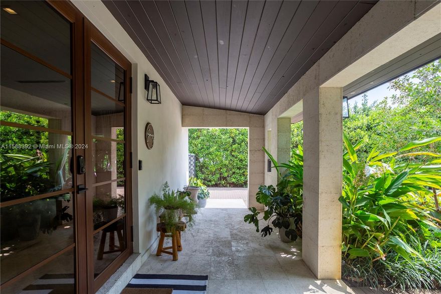 Best Priced home in Bay Point: Stunning home meticulously remodeled in 2018 thru a comprehensive rebuild w/in the private roads and gated confines of prestigious Bay Point Estates. An art lover's dream boasting inviting spaces designed to display your cherished collection. The chef's kitchen offers top-of-the-line gas range & appliances, detailed finishes that inspire culinary creativity. 2-bedrms upstairs, one adaptable rm downstairs. The expansive family & theater room is ideal for gatherings, seamlessly connecting to the large, private yard w/ lush foliage providing a serene backdrop, a pristine salt-water pool, summer kitchen for ultimate relaxation. This exceptional home combines elegance, comfort, and practicality, creating an idyllic retreat for family life & entertaining.