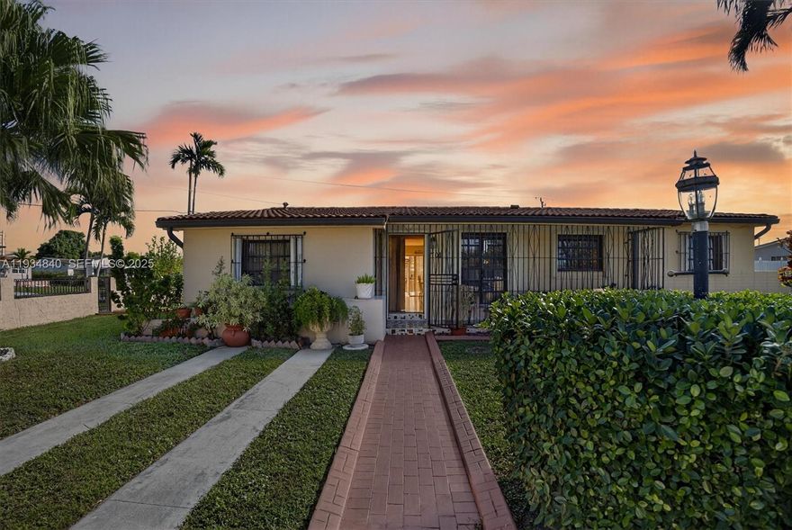 Opportunity knocks on this 3/2 corner home sitting on an extra-large lot with a durable barrel tile roof and endless potential. Featuring a additional room ideal for in-laws, a shed for additional storage, and a very large pool perfect for entertaining, this property offers a great layout and outdoor space rarely found. While the home needs updating, it’s a true value-add opportunity for buyers ready to customize and create their dream home—schedule your showing today and bring your vision to life.