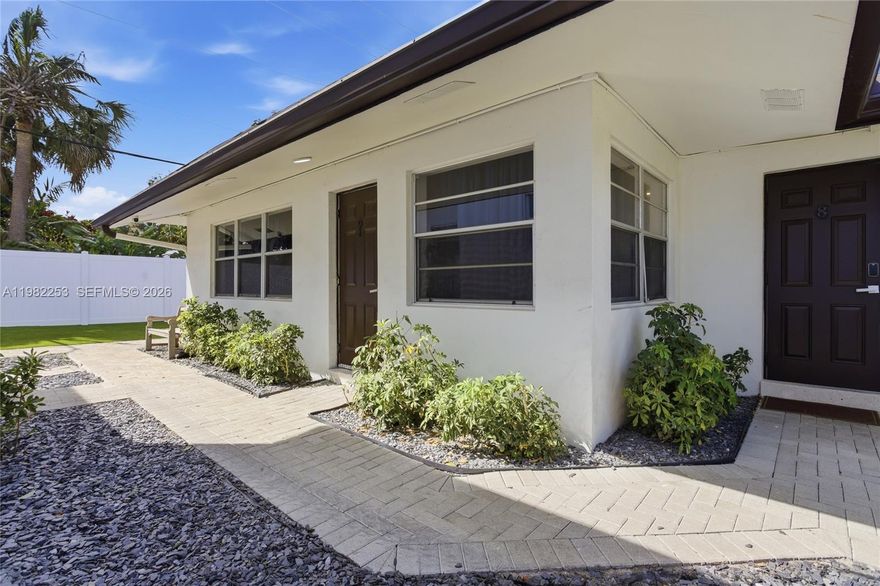 Enjoy comfortable living in this furnished 2bedroom 2bathroom apartment located in a charming Fort Lauderdale neighborhood surrounded by lovely homes. Move in ready. Living area design for relaxation, unit has lots of natural light, open concept, modern furnishings. Kitchen offers ample cabinet space, appliances. Washer/Dryer located on the grounds, lushly landscaped and fenced for added privacy. Located within minutes of shopping, restaurants, major highways, downtown Fort Lauderdale and beaches. This unit offers the perfect balance of quiet residential living with easy access of all that Fort Lauderdale offers.  Perfect for anyone looking for a convenient comfortable home. Multiple units available for rent also.