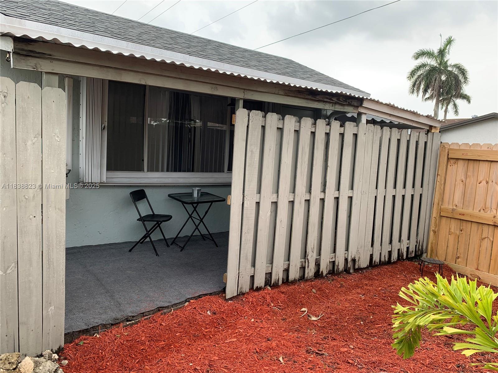 Charming Efficiency with Private Yard in West Sunrise! Welcome to this well-maintained efficiency located in a quiet and friendly neighborhood at 11610 NW 35th Street. This cozy unit features a private entrance, full bathroom, and access to a private patio and yard—perfect for enjoying peaceful outdoor space. Ideal for a single occupant, this rental offers comfort, privacy, and convenience. Located just minutes from shopping, dining, major highways, and parks. No pets. No smoking.