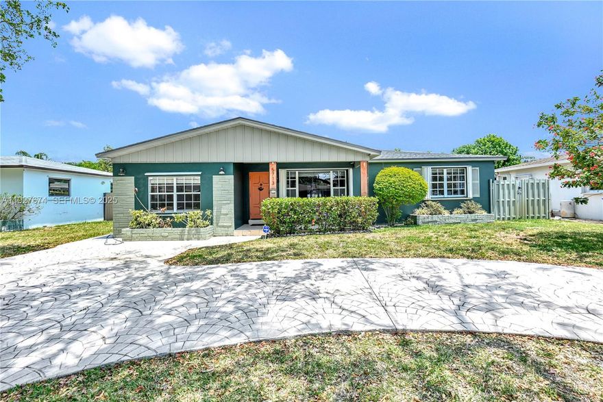 Opportunity to live in a charming house with a pool! 3 Bedrooms + den! Enjoy privacy and your own backyard. Located near Ft. Lauderdale Airport, Hard Rock Hotel and Casinos, malls, shopping plazas, restaurants, entertainments and minutes from the beach.